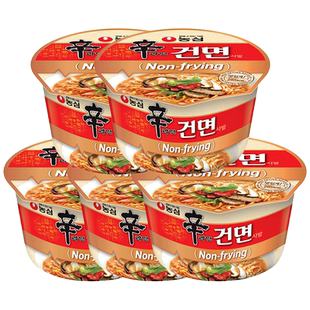 韩国进口农心非油炸辛拉面碗面桶装杯面碗装方便面速食泡面韩式