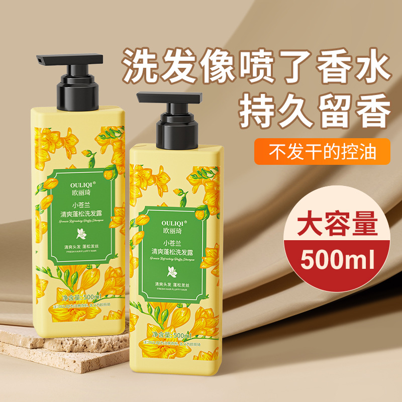 【蓬松不扁塌】量贩装欧丽琦小苍兰香氛洗发水500ml