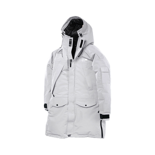 AzureMountain/蔚蓝山脉长款Kawagebo派克大衣羽绒服防寒外套男