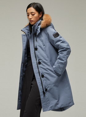 AzureMountain/蔚蓝山脉Metis女士派克大衣冬季鸭绒羽绒服外套