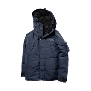 AzureMountain/蔚蓝山脉Kawagebo派克大衣羽绒服男冬季保暖外套
