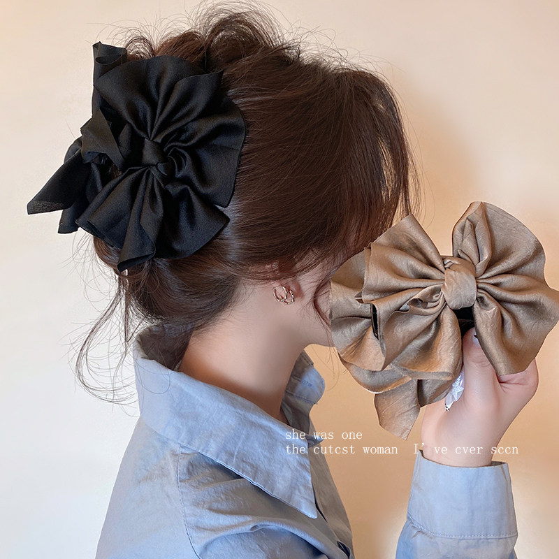 法式蝴蝶结抓夹新款头饰