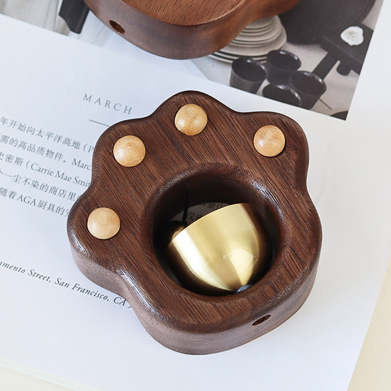 可愛創意實木質門鈴鐺香薰擺件