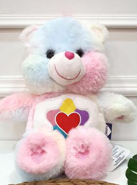 韩国正版代购carebears彩虹爱心熊毛绒公仔玩偶挂件生日礼物女生