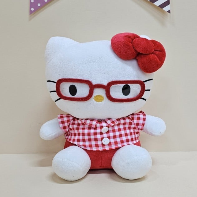 韩国正版三丽鸥眼镜Kitty玩偶