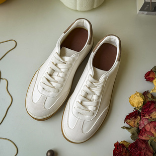 春秋新款LP小白鞋真皮平底复古休闲德训鞋百搭板鞋男女同款