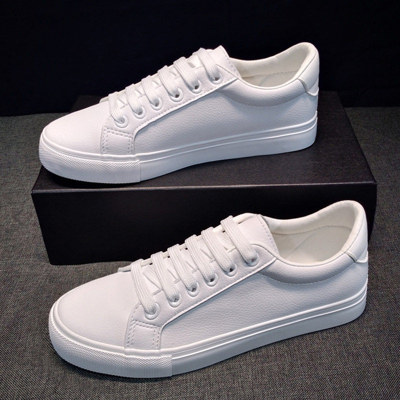 真皮小白鞋女款2025新款爆款百搭平底夏薄款休闲白色板鞋子女春秋