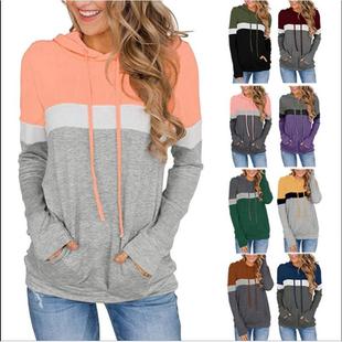 with pullover pockets drawstring ladies long casual