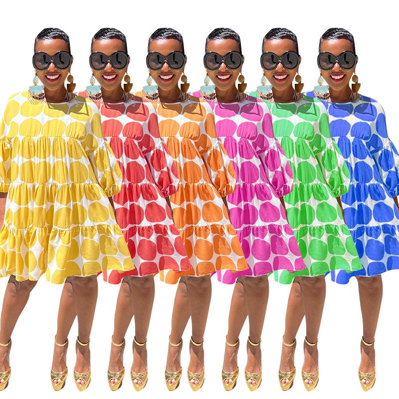 female dresses holiday sleeves quarter three casual summer