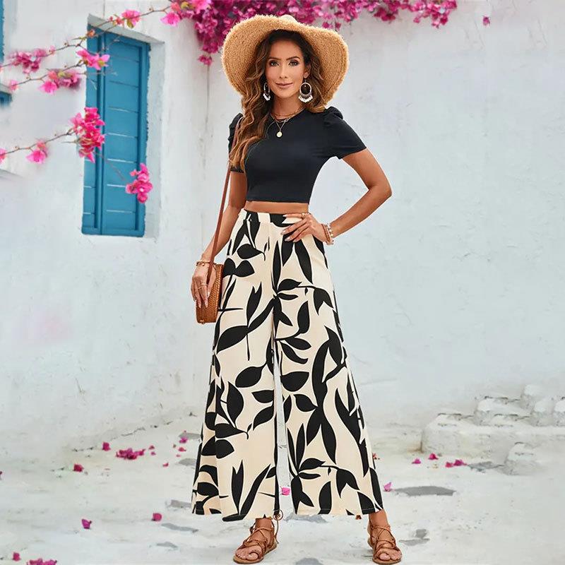women waist fashion beach woman print autumn summer skirts