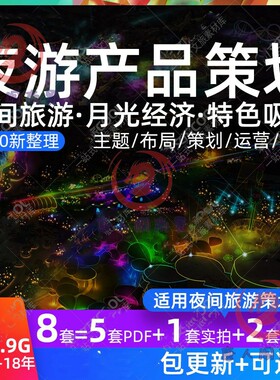 文旅景区夜游产品策划案例文本旅游策划规划方案夜间光影项目设计