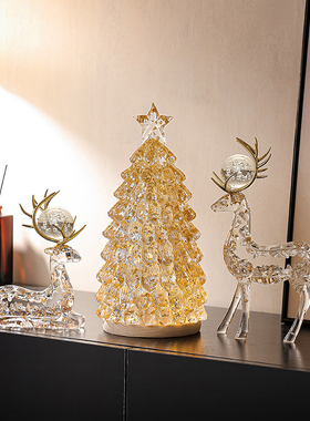 圣诞节氛围布置装饰圣诞树轻奢