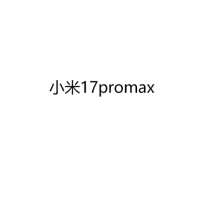 MIUI/小米 Xiaomi 17 Pro Max 国补