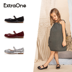 ExtraOne澳洲真皮儿童透气公主鞋 209 女童魔术贴软底防滑小皮鞋