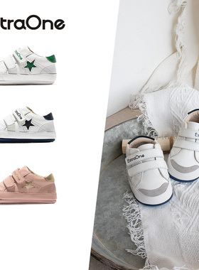ExtraOne澳洲真皮婴幼儿星星学步鞋魔术贴真皮防滑男女宝宝鞋#103