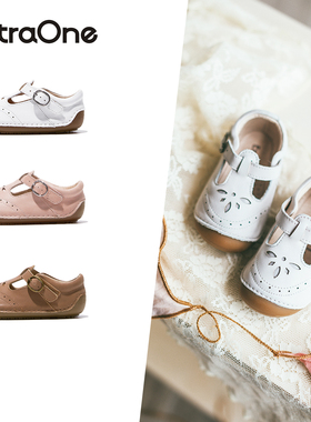ExtraOne澳洲真皮复古宝宝皮鞋春秋女童公主鞋软底防滑童鞋#418