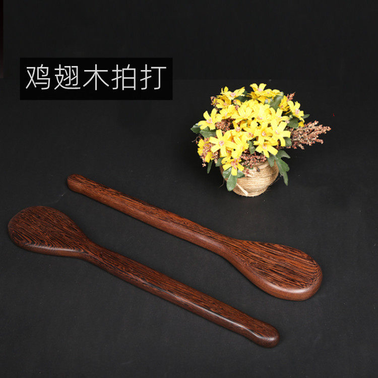 鸡翅木拍板拍打棒敲打经络拍养生拍实木按锤敲背全身捶背器
