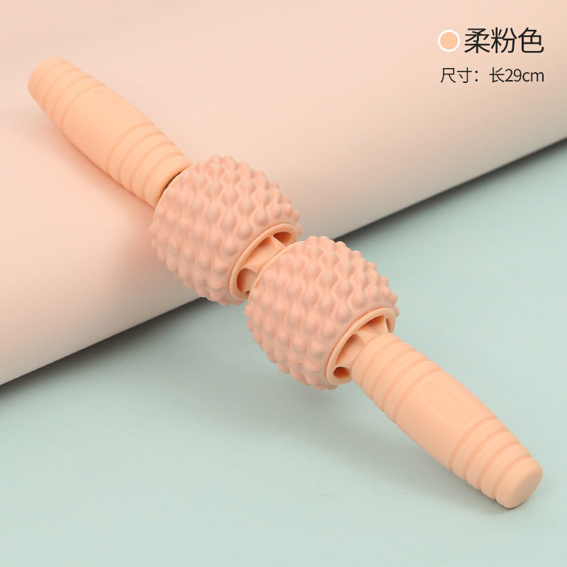 泡沫轴肌肉放松滚轴瘦运动小腿辅具狼牙棒按棒滚轮瑜伽柱滚背