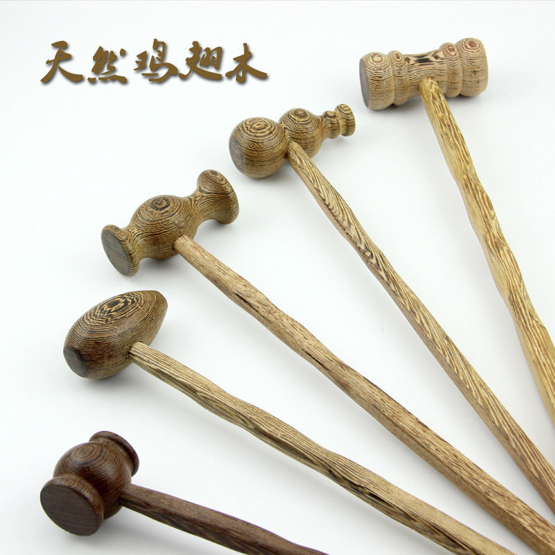 现货鸡翅木按捶老人工艺礼挠痒不求人按锤夏天景区货源