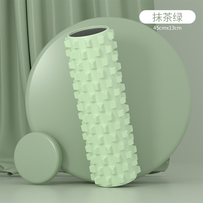 深度按健身器材实心瑜伽狼牙棒泡沫轴肌肉放松滚轴后背筋膜滚筒
