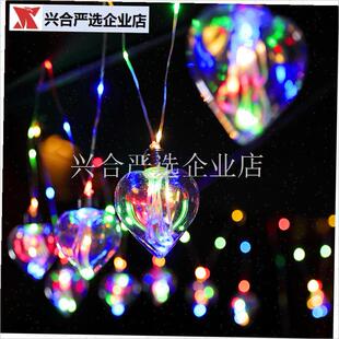 太阳能皮线 f线灯彩 彩灯闪灯户外低压防水庭院新年装饰布置星星,