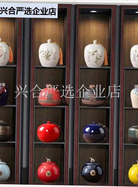 新中国风样板房酒店茶室展示架中国风装饰品软装饰品Y茶具茶壶装,