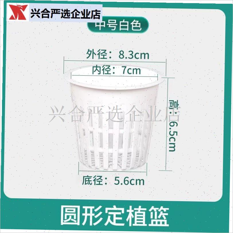 水培定植篮塑料无土栽培器皿鱼B缸花盆蔬菜固定器加深净水杯控根,