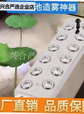 假山水池景观烟雾器造雾机鱼缸A雾化器雾化头喷雾鱼池水雾器起雾,