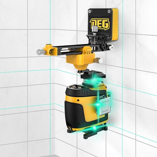 戴格12线水平仪配件三脚底座升降台铝合金强磁铁上墙上梁支架F夹