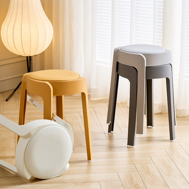 塑料凳子家用结实耐用客厅可叠放风车凳软包待客备用凳加厚高板凳,住宅家具,风车凳,淘宝优惠券,粉丝福利购,淘宝优惠卷