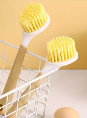 T锅刷F1vq001-带柄洗锅刷长柄厨房清洁刷家用清洁刷除垢碗刷锅刷