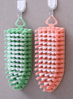 T清洁刷/可弯曲A1pq301-可挂式鞋刷洗衣刷浴缸水龙头家务清洁软刷