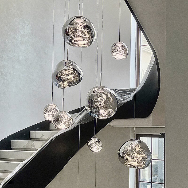 创意艺术熔岩吊灯大小组合