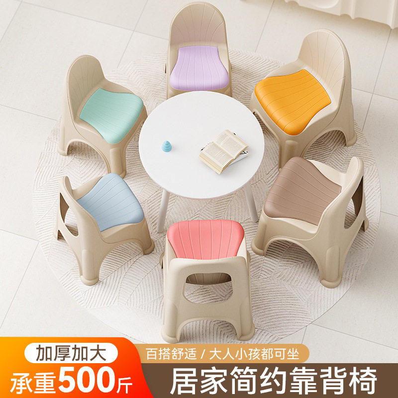 塑料小凳子家用椅子儿童靠背椅成人加厚客厅小沙发茶几矮凳换鞋凳,住宅家具,换鞋凳,淘宝优惠券,粉丝福利购,淘宝优惠卷