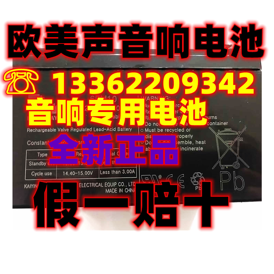 欧美声音响蓄电池12v电瓶图片