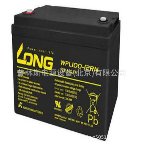 LONG蓄电池WP100-12铅酸免维护 12V100AH 直流屏UPS电源 电瓶