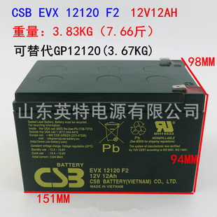 EVX12120 F2apcUPS蓄电池GP12120 F2消防电梯医疗设备CSB12V12AH