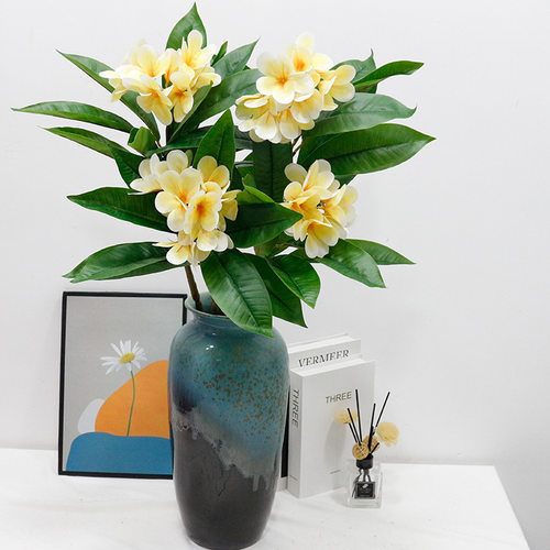 玫蕊仿真单枝手感鸡蛋花客厅园林