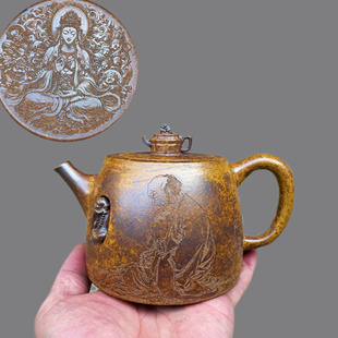 柴烧壶龙骨金砂正品宜兴紫砂壶名家壶景舟壶纯手工大容量功夫茶具