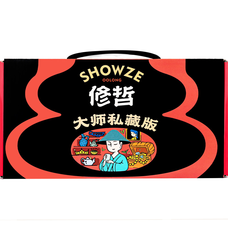 修哲高山乌龙茶红茶四种口味混合装16小包大师私藏版108g