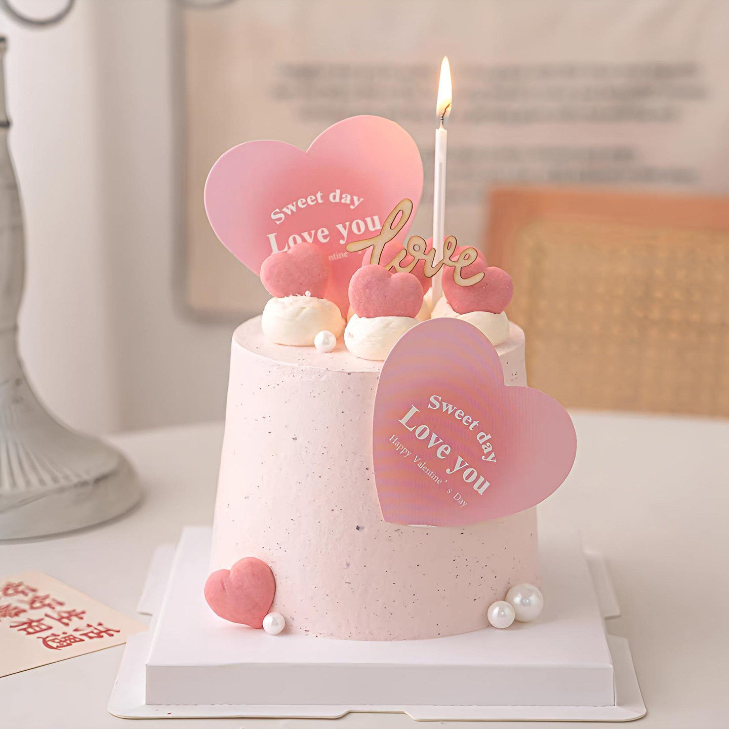 包邮2.14情人节网红蛋糕装饰摆件粉色爱心卡片饼干木质Love插件,节庆用品/礼品,蛋糕/烘焙装饰用品,淘宝优惠券,粉丝福利购,淘宝优惠卷
