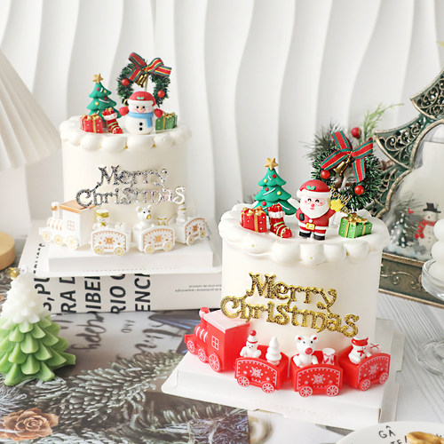 圣诞节软胶圣诞老人雪人摆件