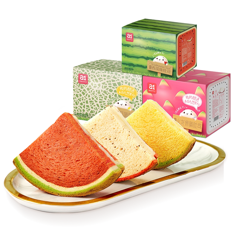 a1西瓜吐司面包早餐整箱孕妇儿童营养网红零食食品夹心蛋糕类小吃