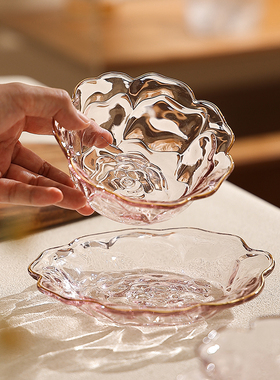 透明玻璃小碗糖水碗轻奢高级感燕窝碗精致甜品碗酸奶碗早餐麦片碗