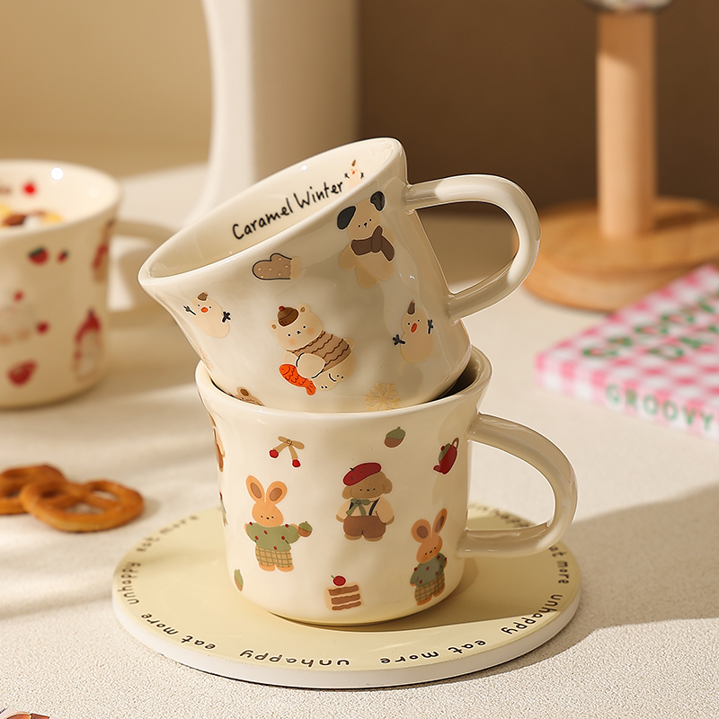 一眼心动的杯子可爱陶瓷杯