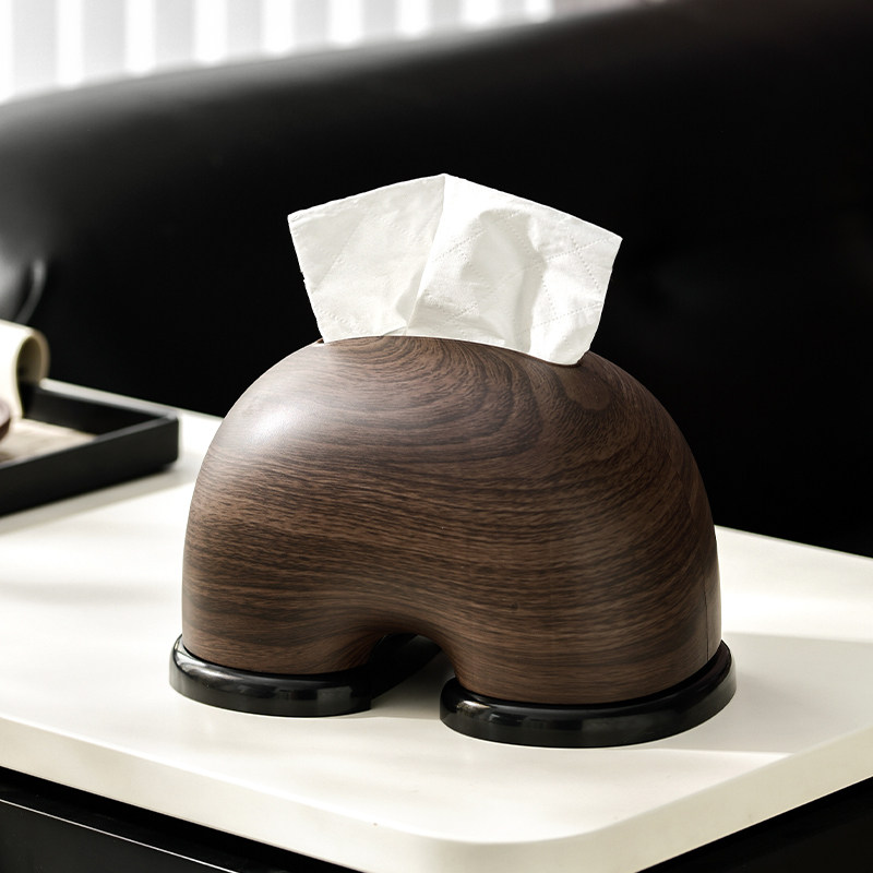 小众中古风木纹纸巾盒客厅高档轻奢家用抽纸盒高级桌面纸巾收纳盒,收纳整理,纸巾盒,淘宝优惠券,粉丝福利购,淘宝优惠卷