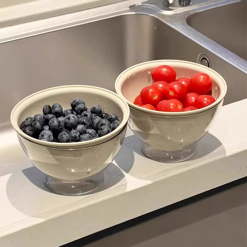 双层多巴胺沥水篮家用可爱水果篮