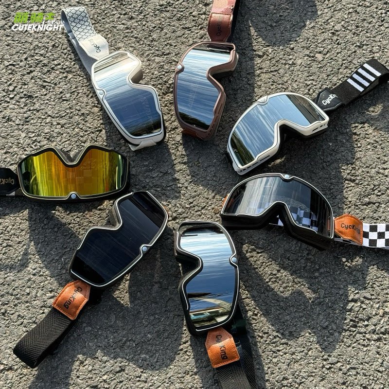 CYCKING复古摩托车户外风镜防风头盔骑行护目镜机车眼镜风沙通用