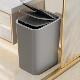 垃圾桶家用2024新款 卫生间厕所带盖夹缝厨房高颜值客厅壁挂按压桶