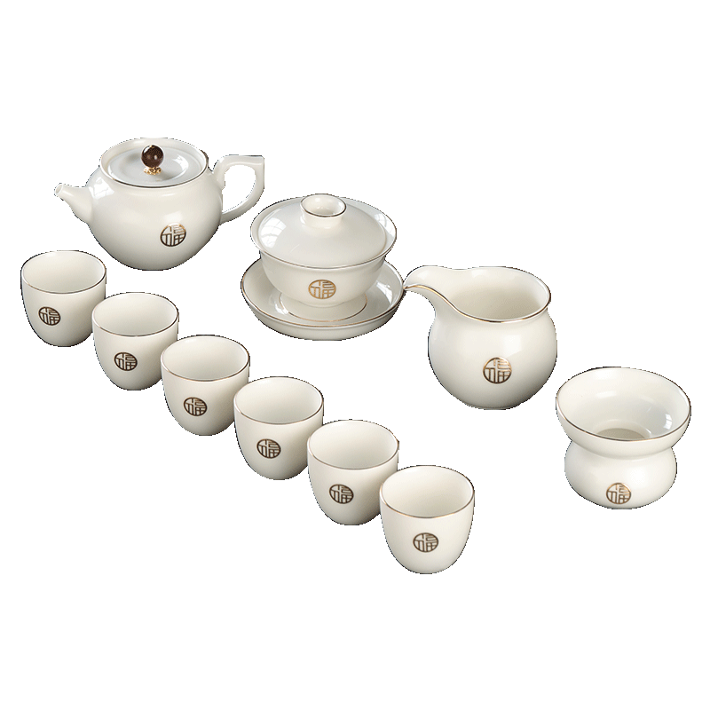 陶瓷珐琅彩整套功夫茶具